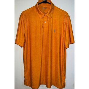 IZOD Mens Golf Polo Shirt With Stretch Orange Size M